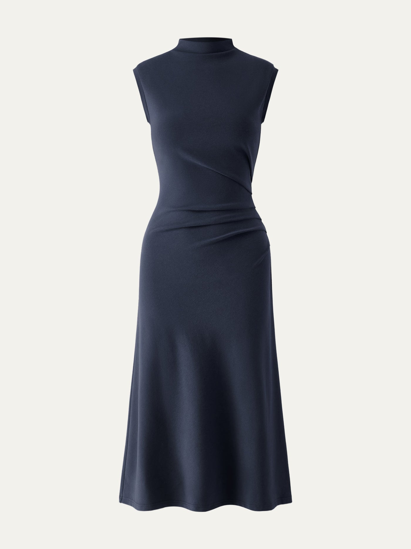 Elegant and flattering long-sleeve turtleneck dress