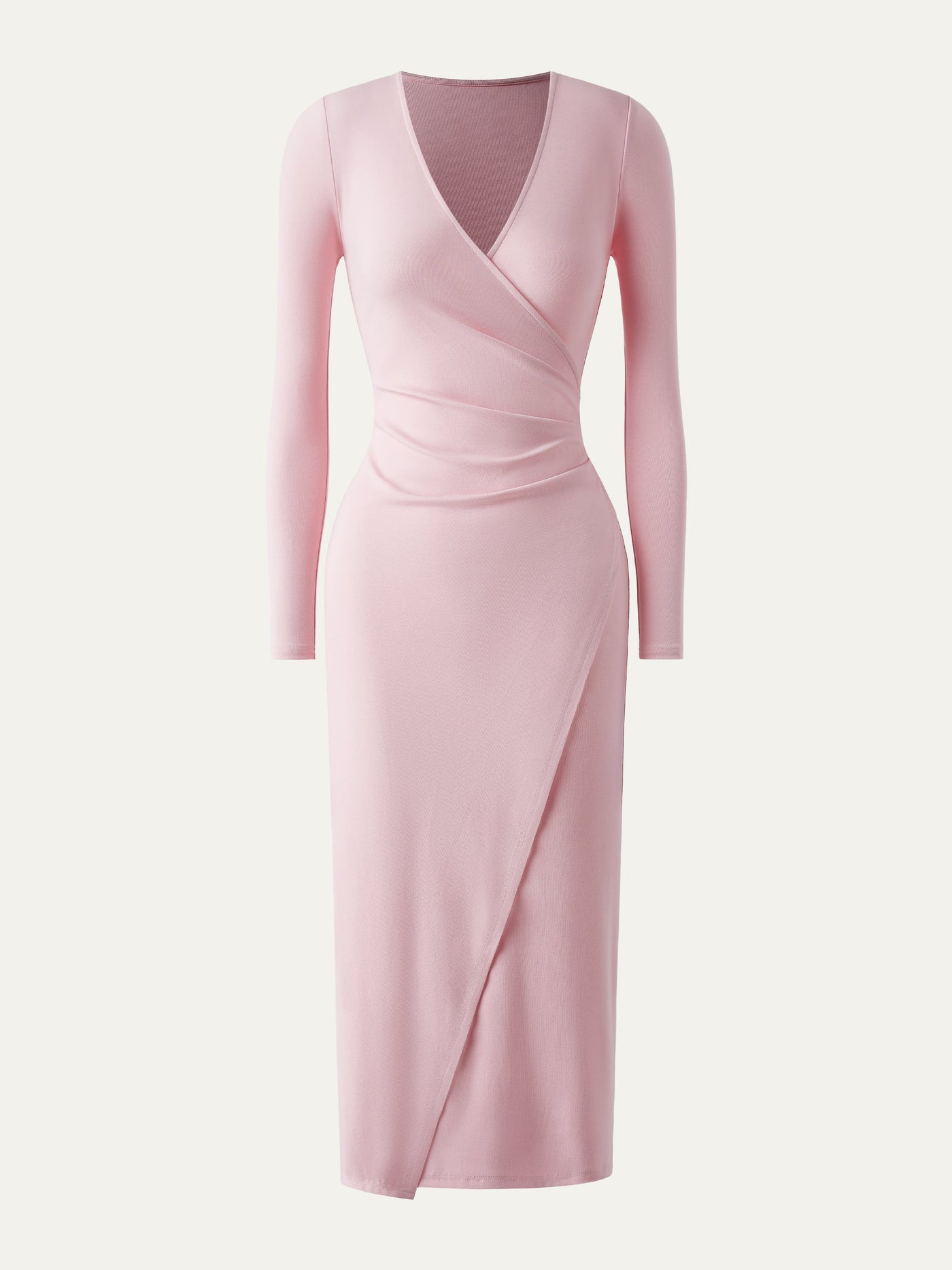 Women's Midi Dress in Light Cotton with Wrap Effect