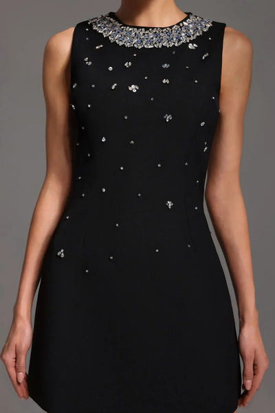 Emmeline Sleeveless Diamond Mini Dress