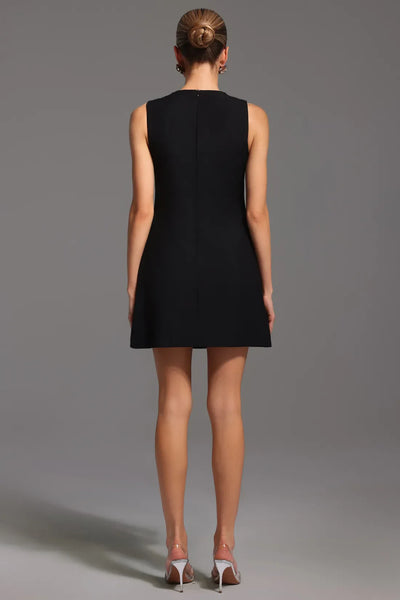 Emmeline Sleeveless Diamond Mini Dress