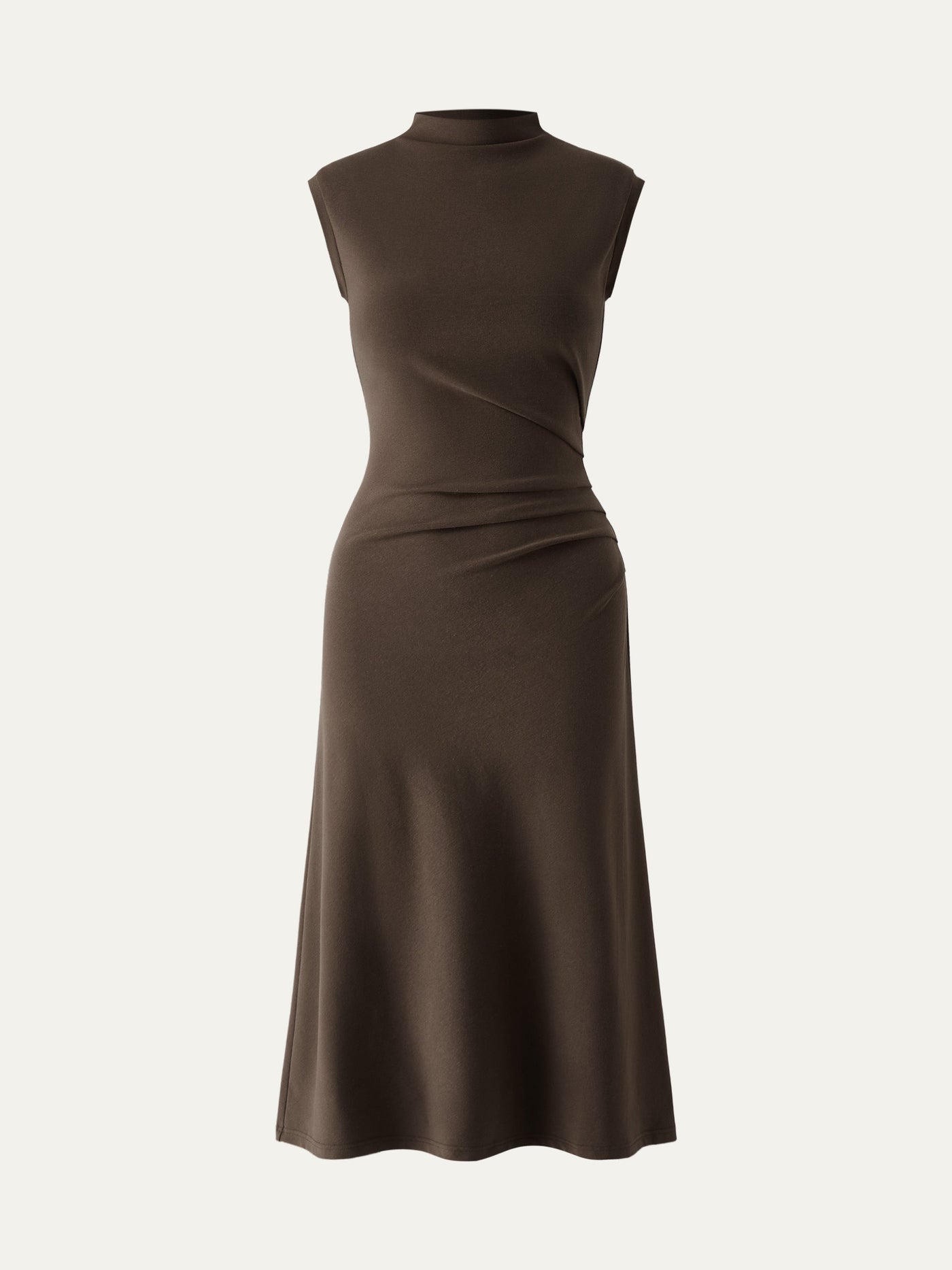 Elegant and flattering long-sleeve turtleneck dress