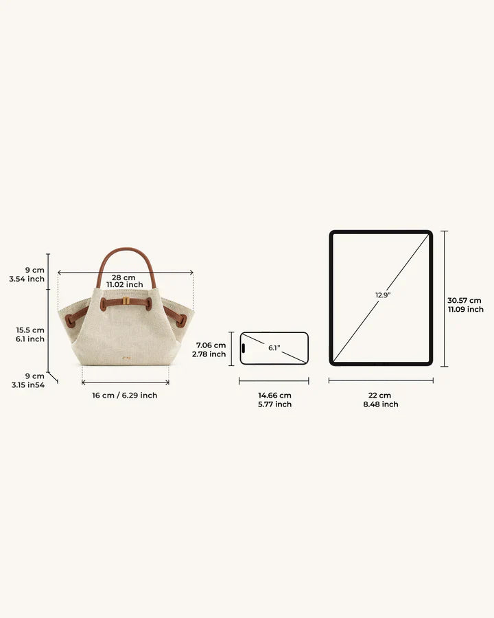 JW PEI Hana Mini Tote Brown Bag | Elegant & Spacious Design