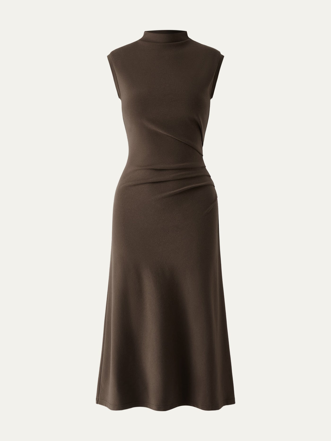 Elegant and flattering long-sleeve turtleneck dress