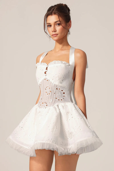 Montigo Hollow Out Mini Dress