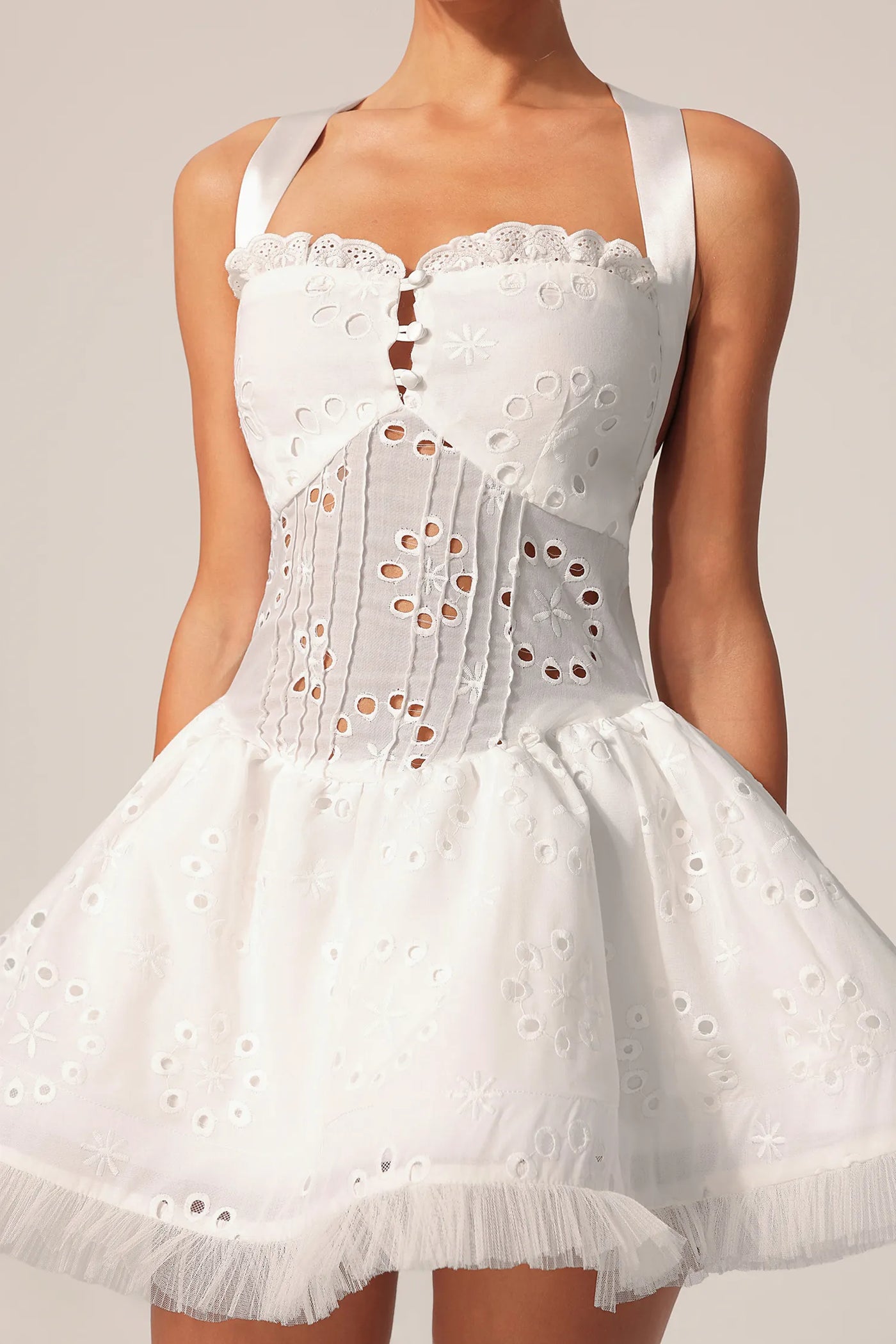 Montigo Hollow Out Mini Dress