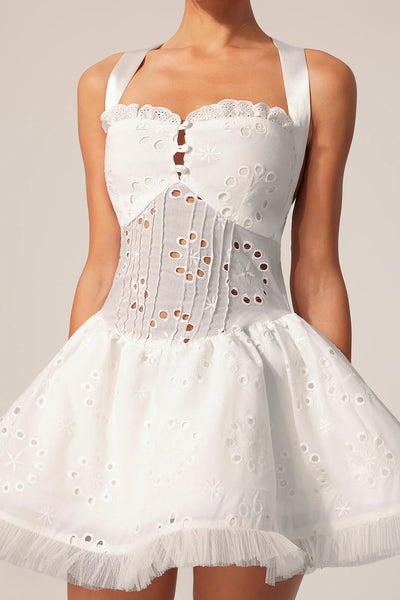 Montigo Hollow Out Mini Dress