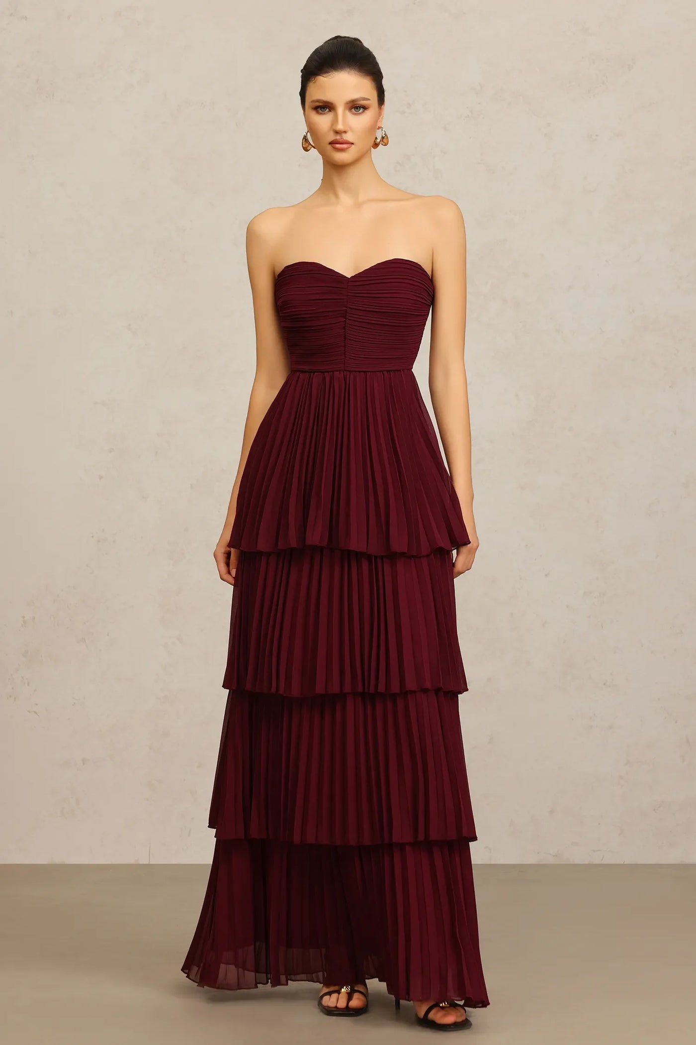 Corset-Free Tiered Long Dress