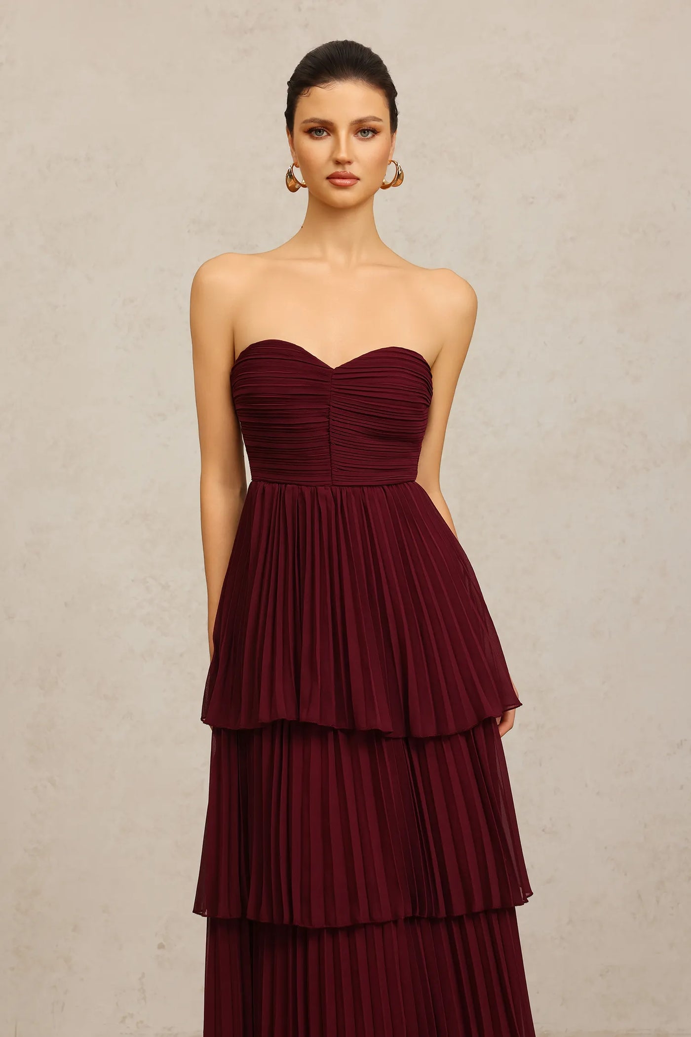 Corset-Free Tiered Long Dress