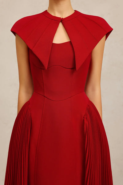 Verna Halter Curved Long Dress