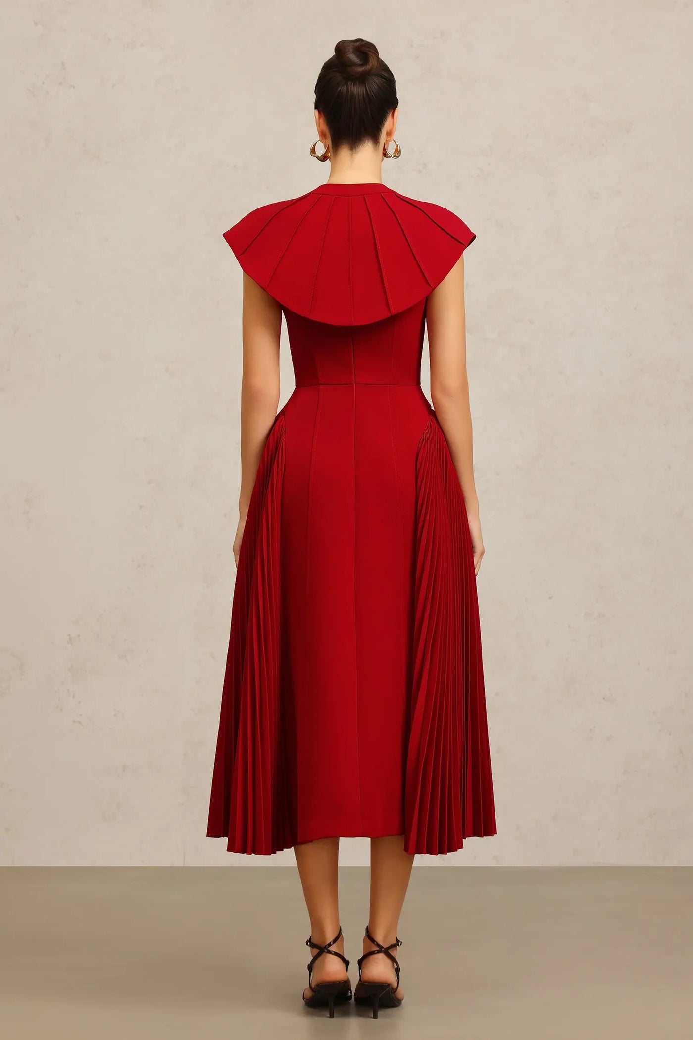 Verna Halter Curved Long Dress