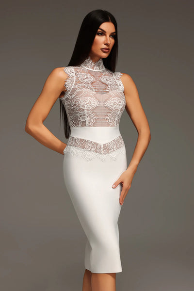 Penpe Lace Strap Mini Dress