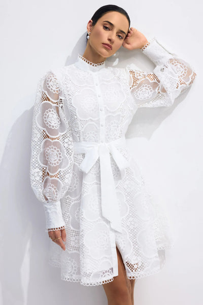 Helena Floral Lace Sleeve Mini Dress