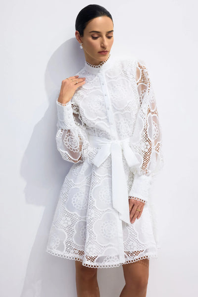 Helena Floral Lace Sleeve Mini Dress