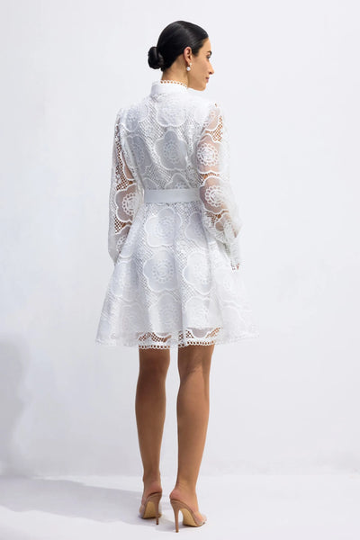 Helena Floral Lace Sleeve Mini Dress