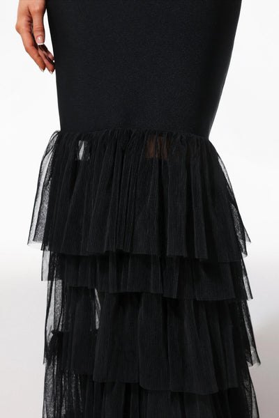 Mio Fish Tail Yarn Bandage Long Dress