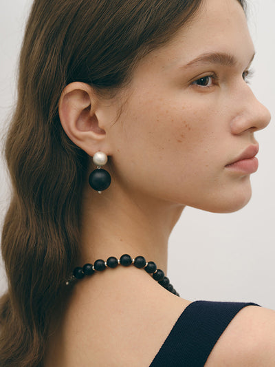 Two-Tone Top Sandal Tree Earring