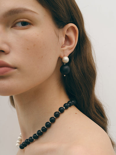 Two-Tone Top Sandal Tree Earring