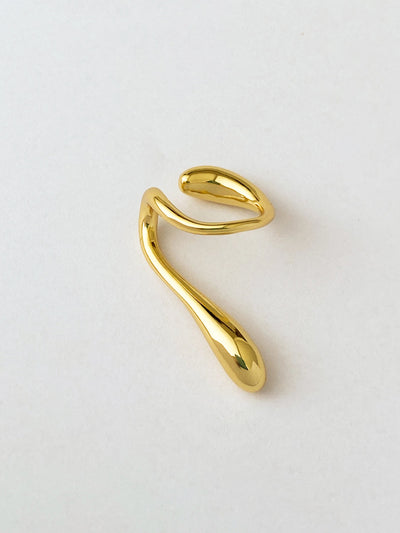 Spiral Geometric Water Drop Earrings