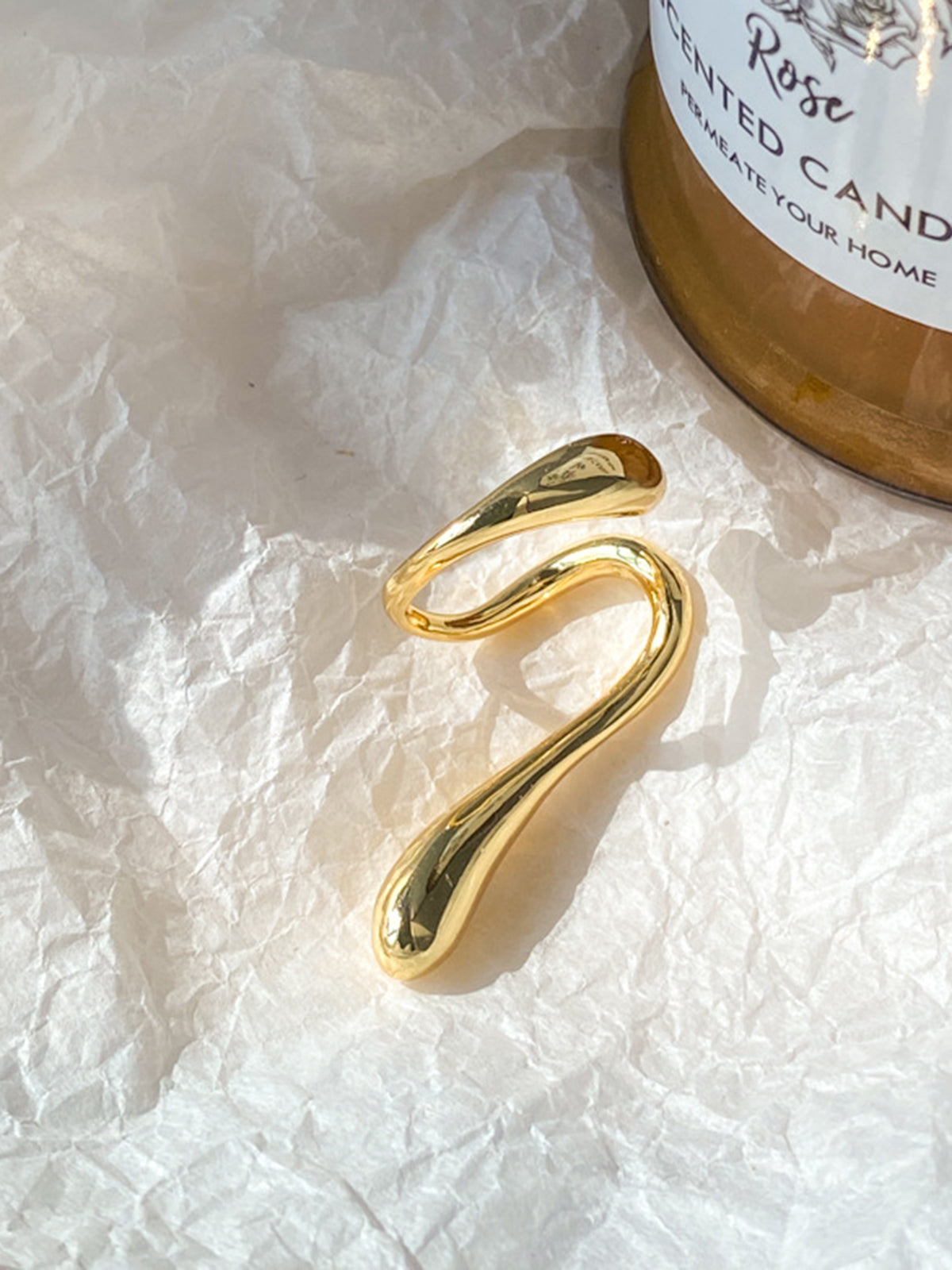 Spiral Geometric Water Drop Earrings