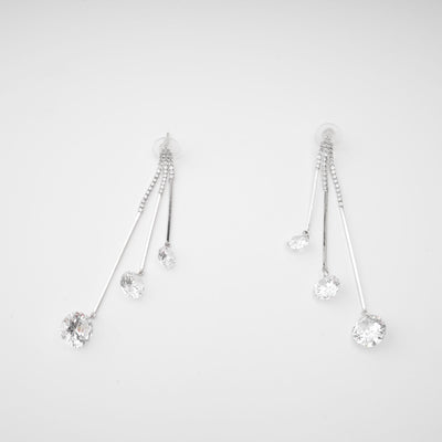 Crystallized dangling drop earrings