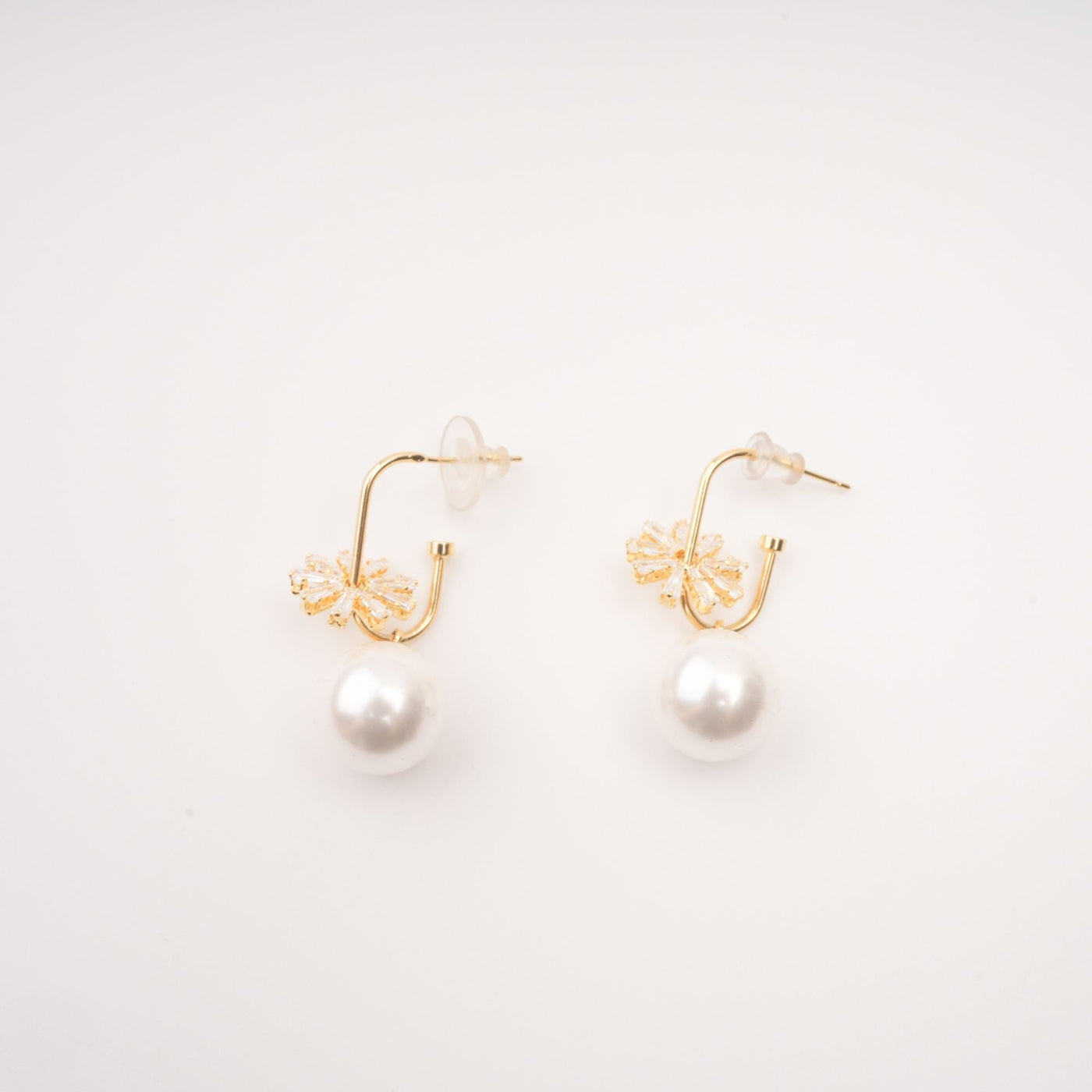 Kate Crystal Decorated Pearl Earrings