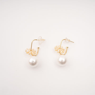 Kate Crystal Decorated Pearl Earrings