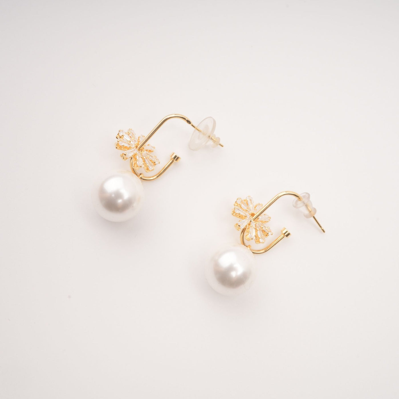 Kate Crystal Decorated Pearl Earrings
