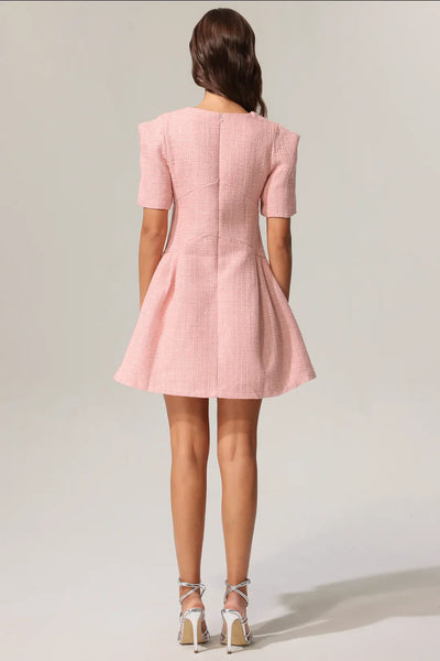 Didu V-Neck Short Sleeve Mini Dress