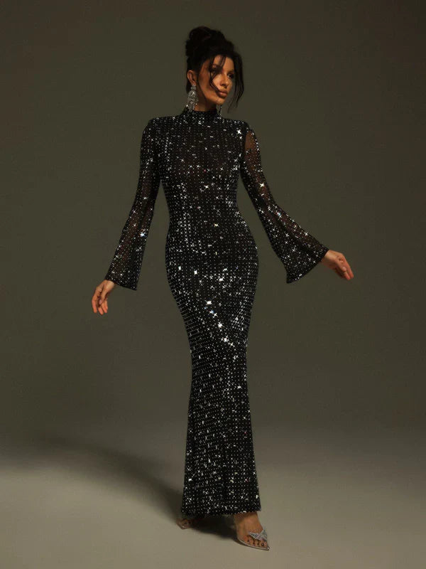 Natalja Uzun Long Crystal File Dress
