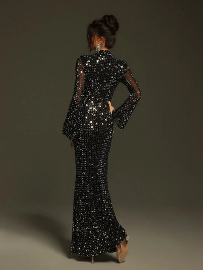 Natalja Uzun Long Crystal File Dress