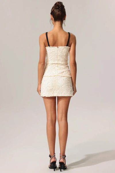Emilia Strapless Ruffled Mini Dress