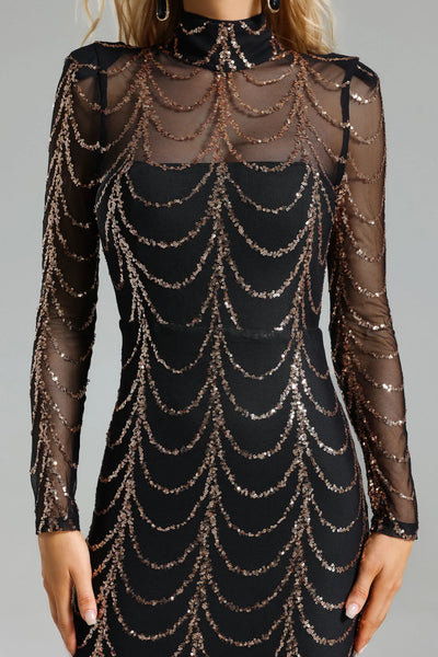 Pleated Slit Long Dress