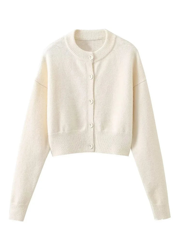 Patchwork Knit Cardigan