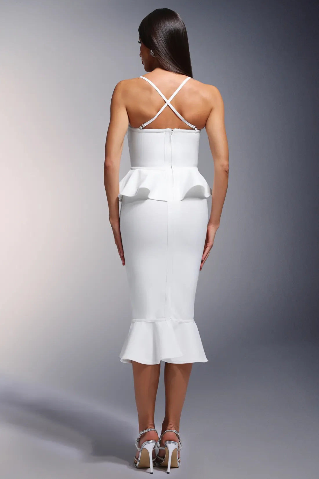 Sharian Sleeveless Wrap Midi Dress