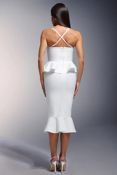 Sharian Sleeveless Wrap Midi Dress