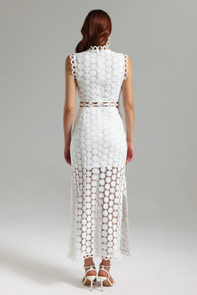 Tinsley Lace Sleeveless Long Dress