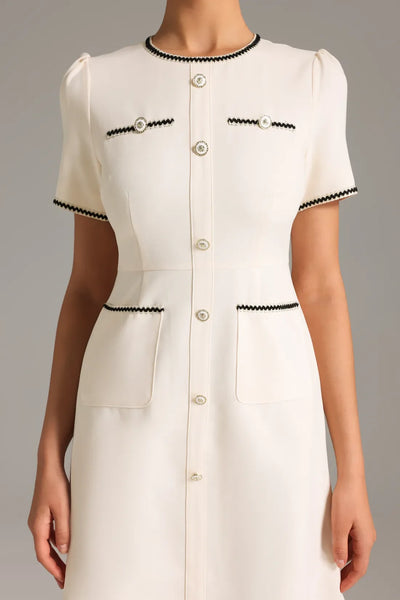 Dasaka Pocket Design Mini Dress