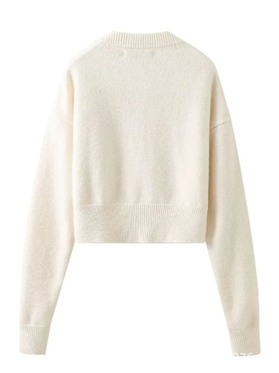 Patchwork Knit Cardigan