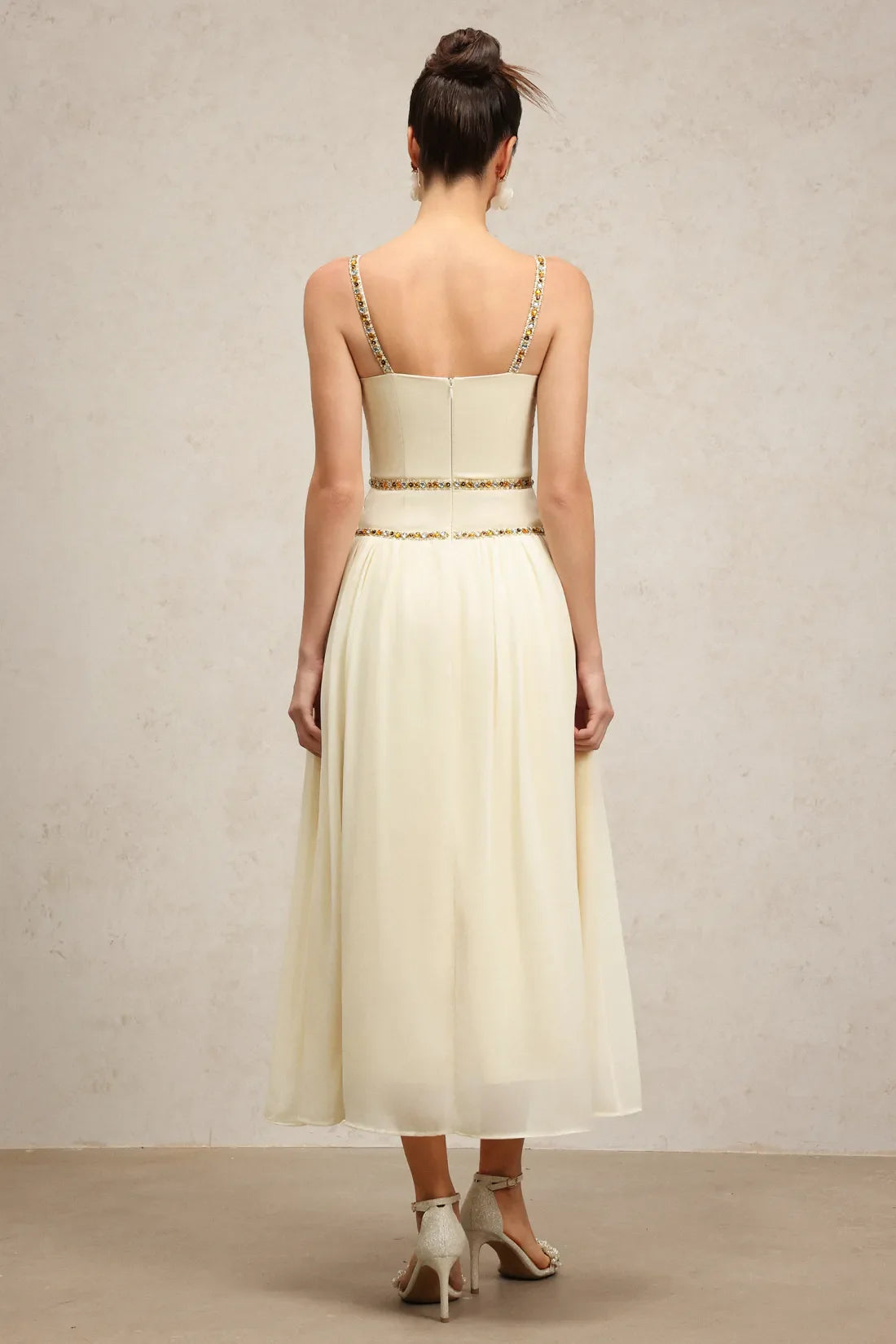 Unica Halter Diamond Long Dress