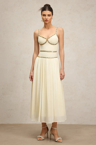 Unica Halter Diamond Long Dress