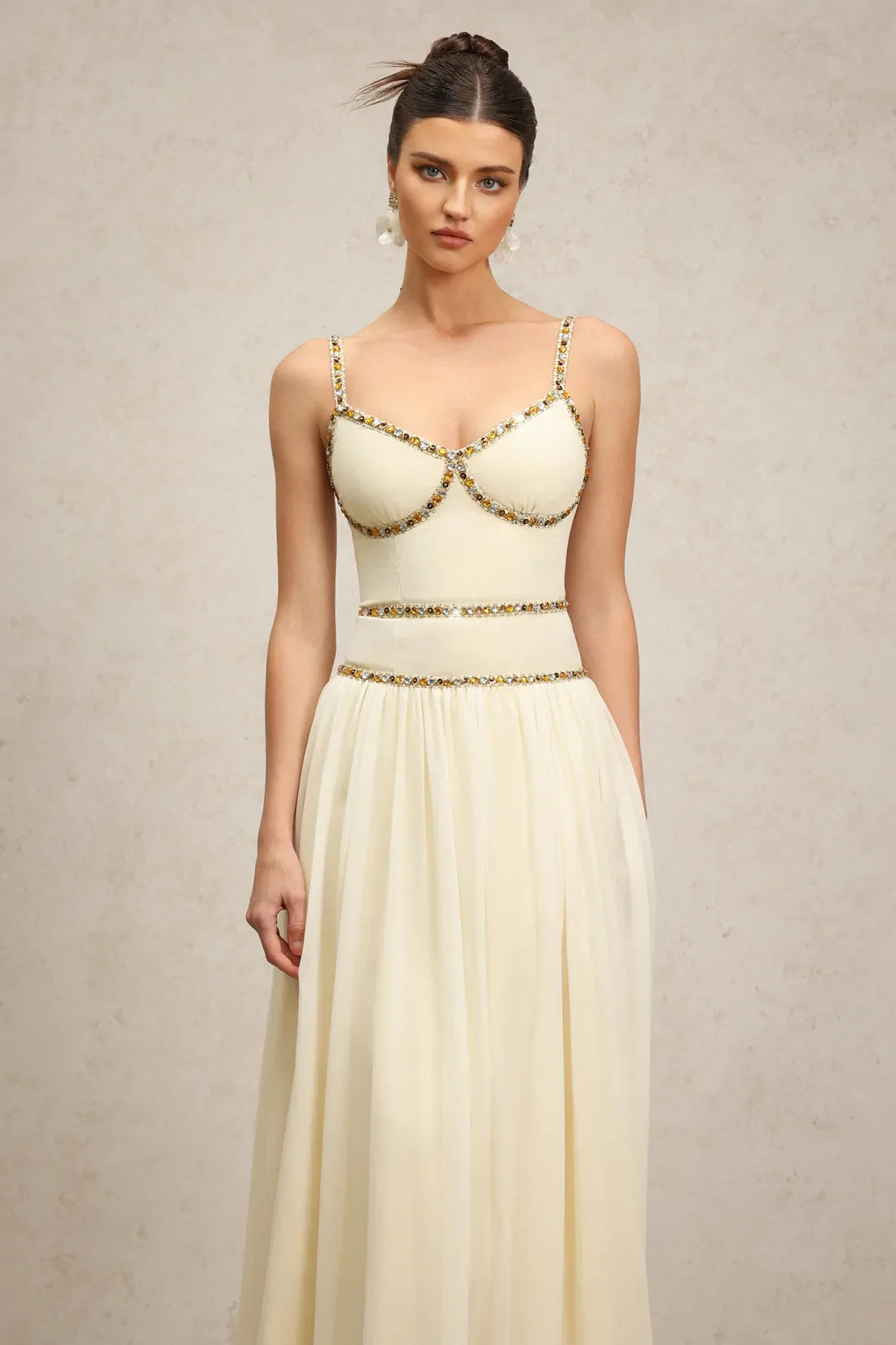 Unica Halter Diamond Long Dress