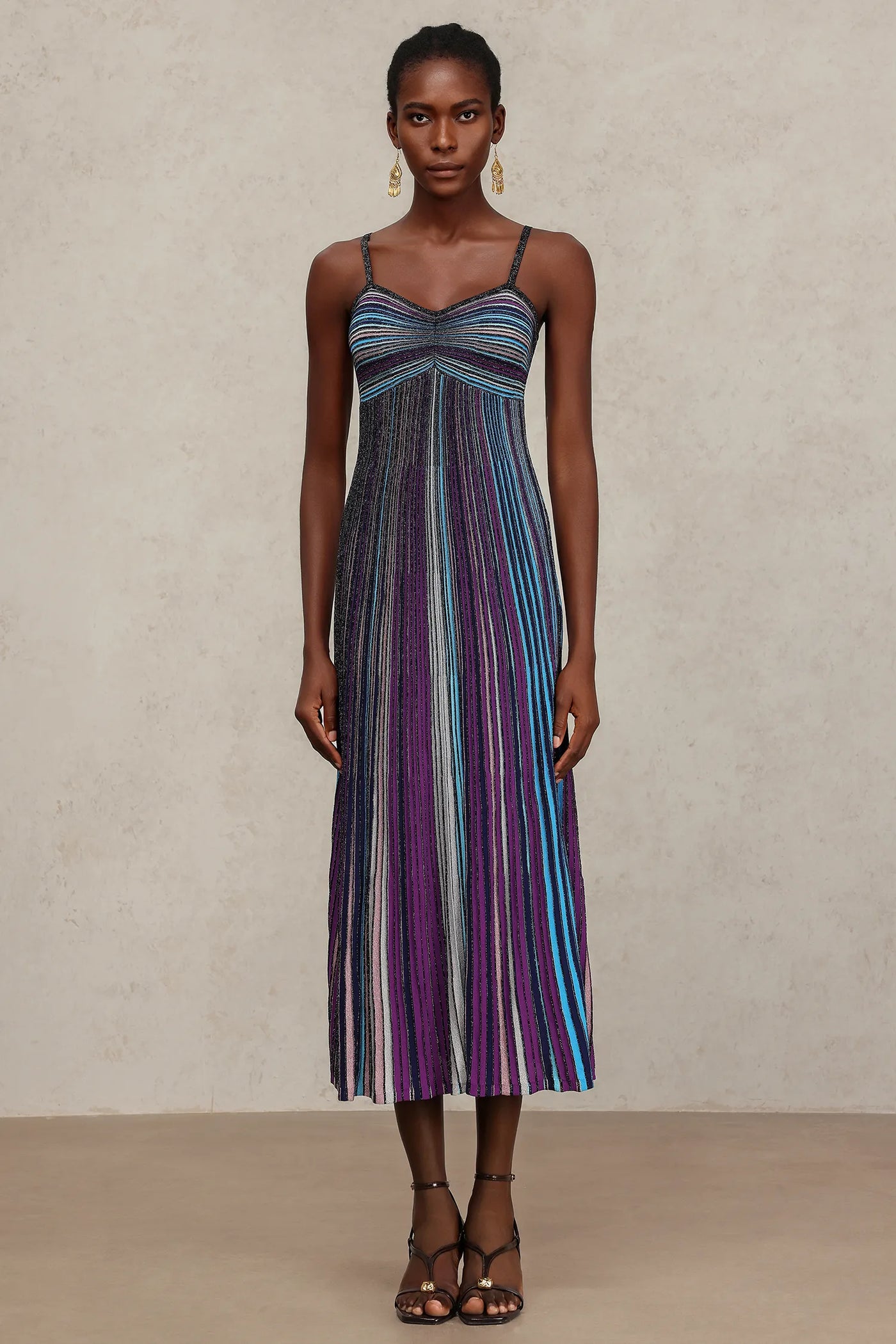 Scala Long Dress with Halter Neck