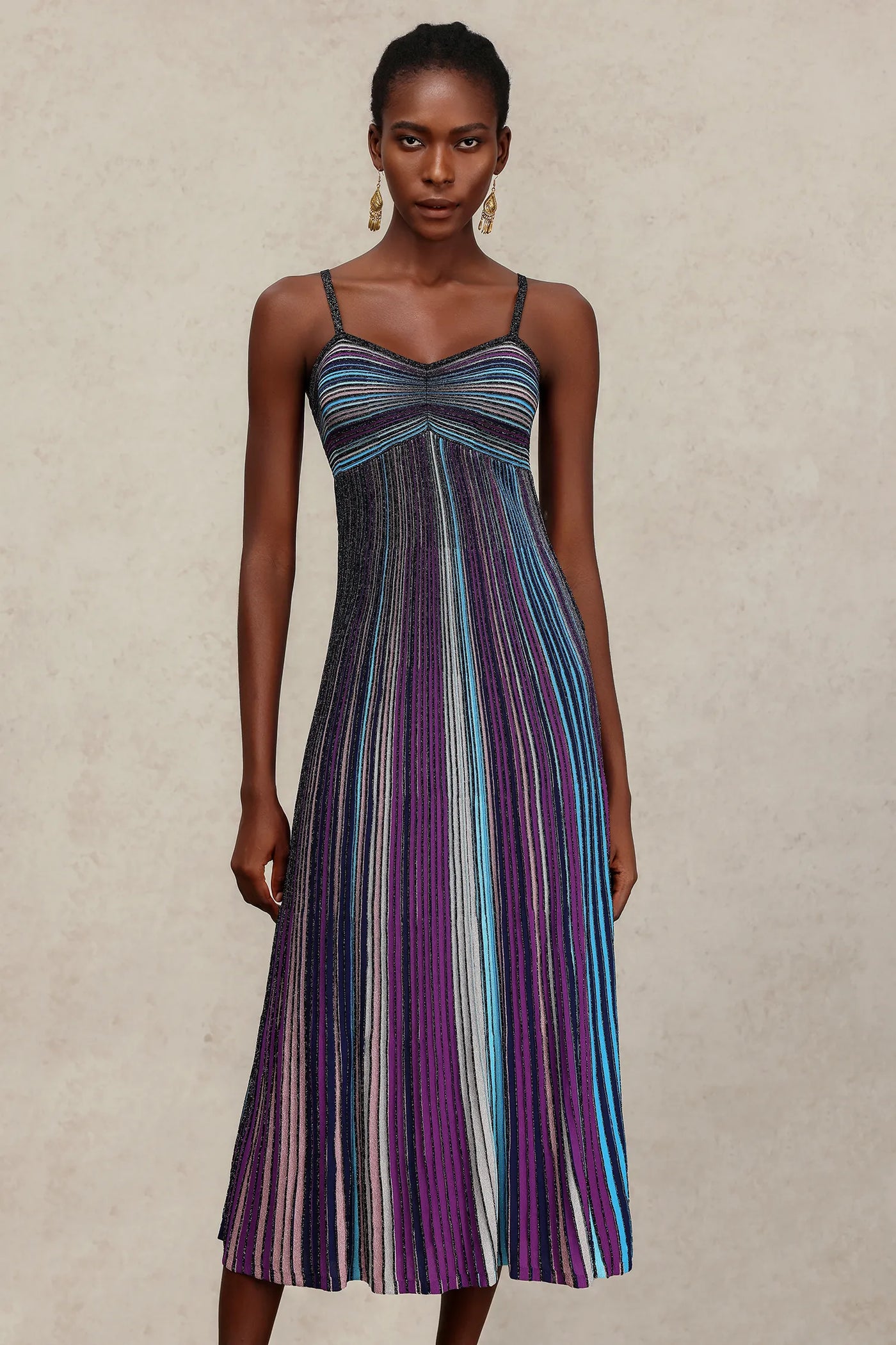 Scala Long Dress with Halter Neck