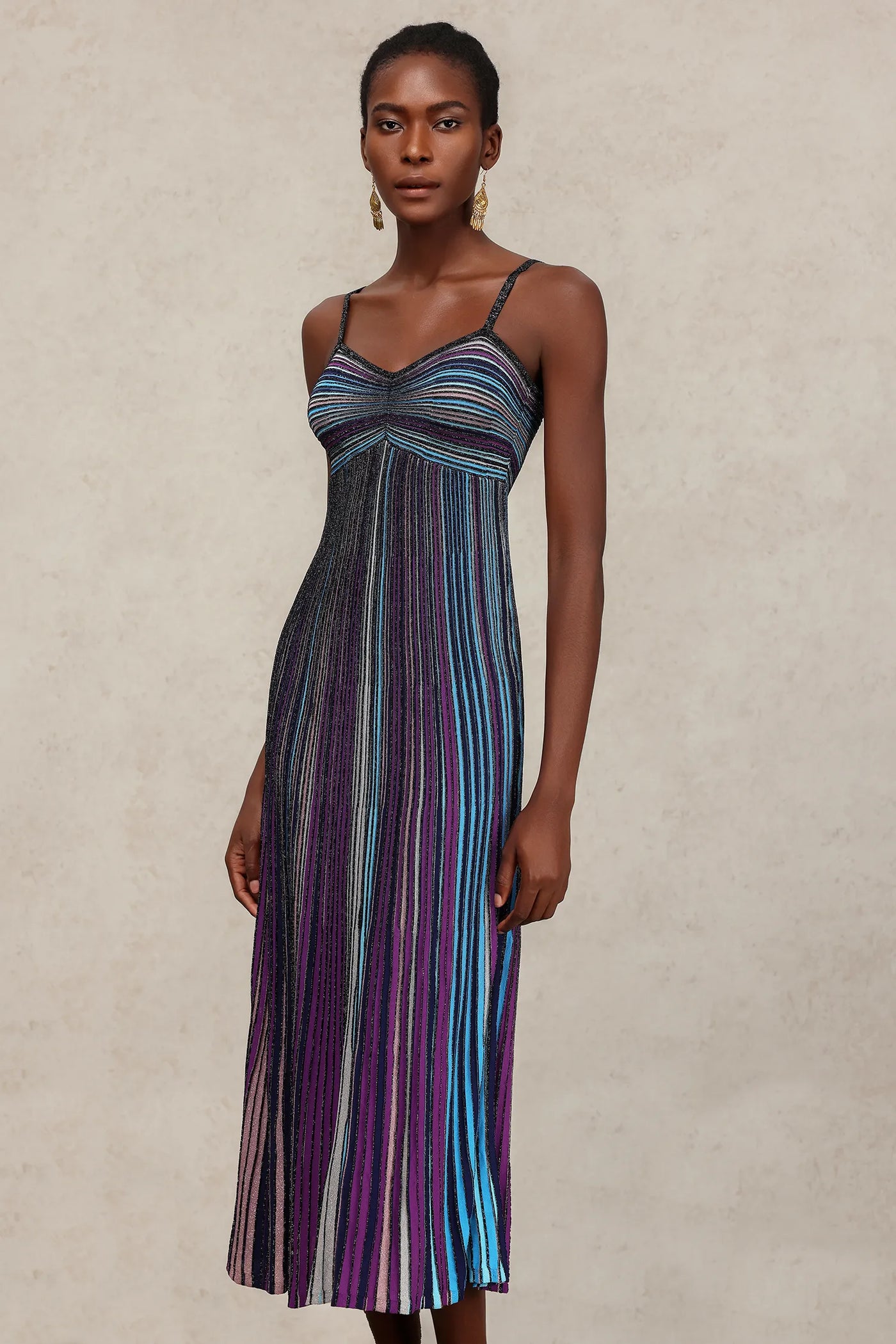 Scala Long Dress with Halter Neck