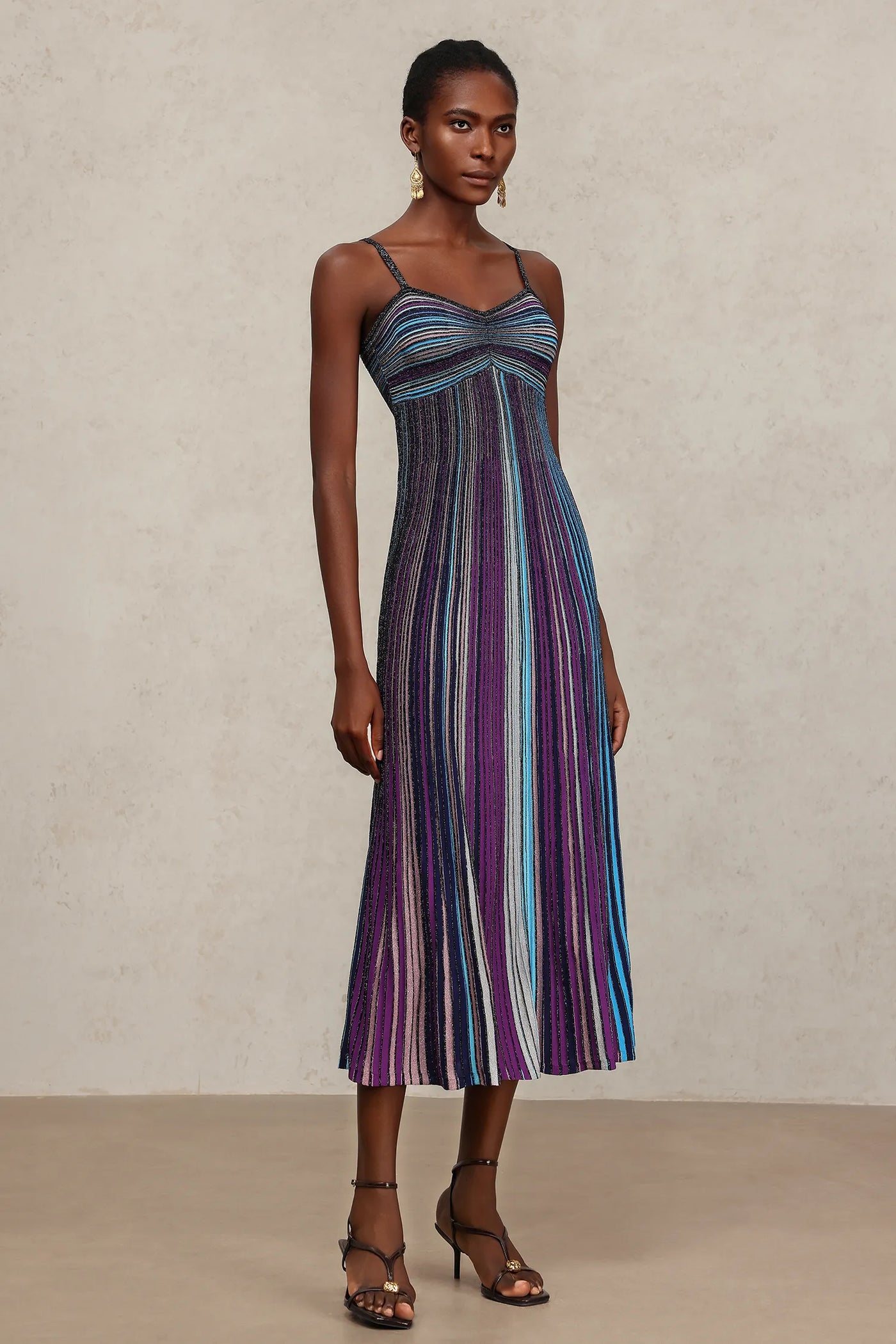 Scala Long Dress with Halter Neck