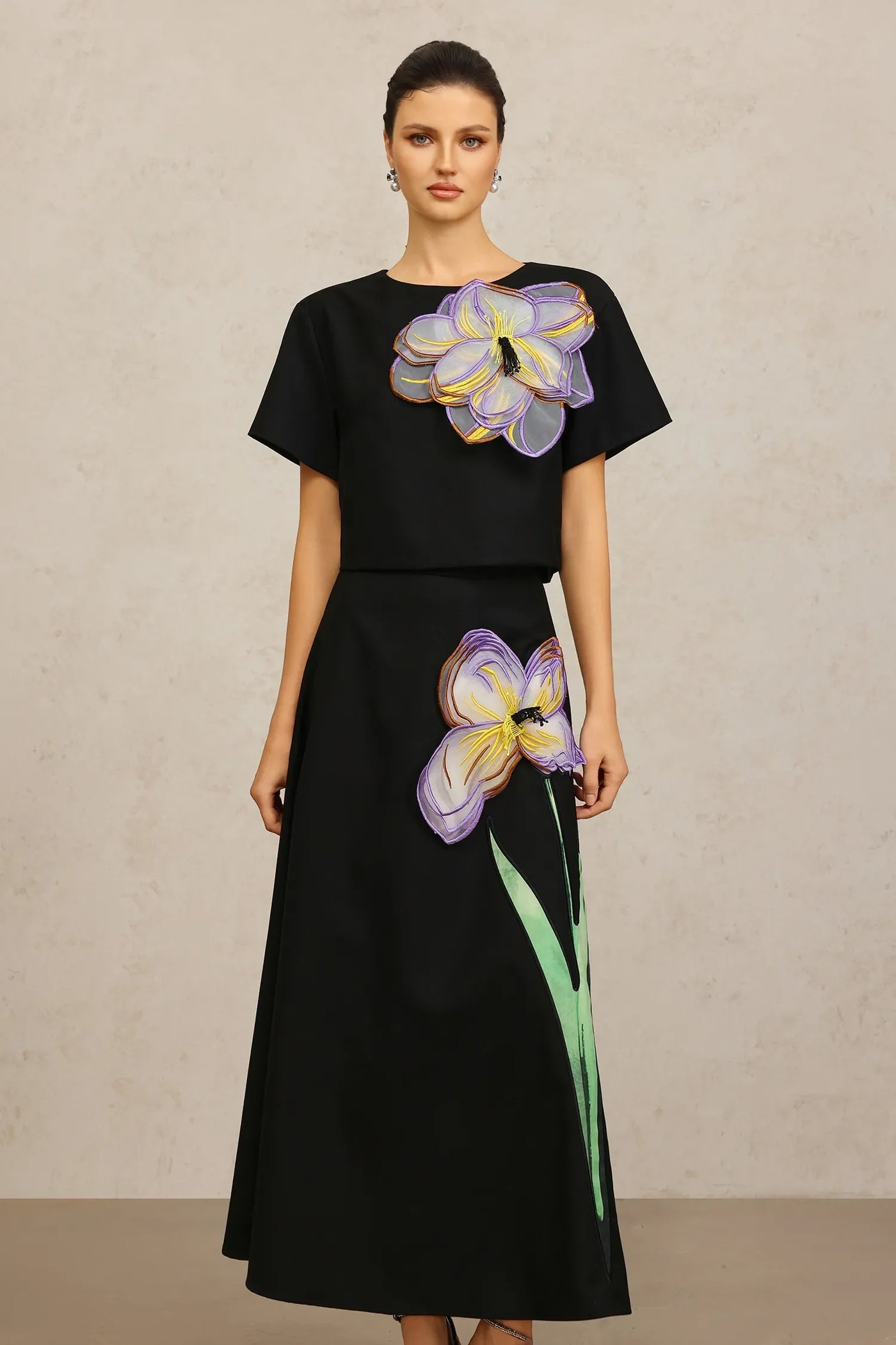 Nomi Tops and Skirt Two-Piece Set