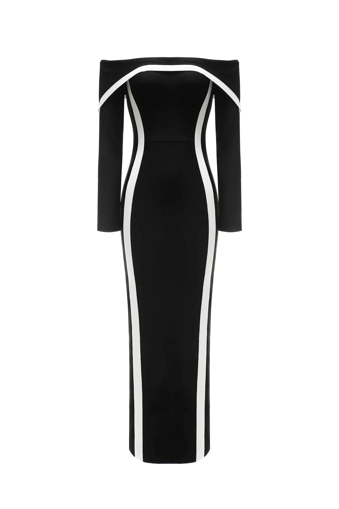 Hilda Off-Shoulder Long Sleeve Maxi Dress