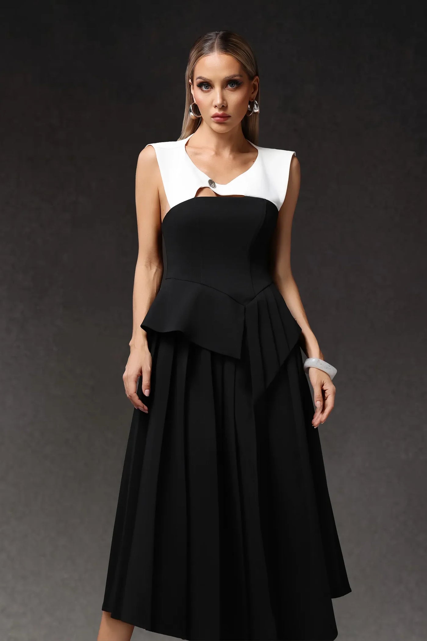 Veronic Hollow Out Long Dress