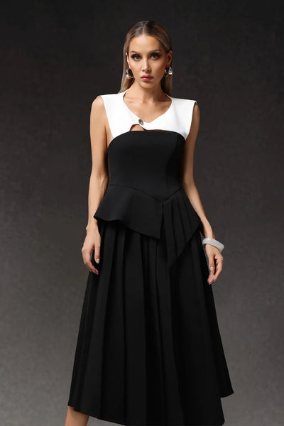 Veronic Hollow Out Long Dress