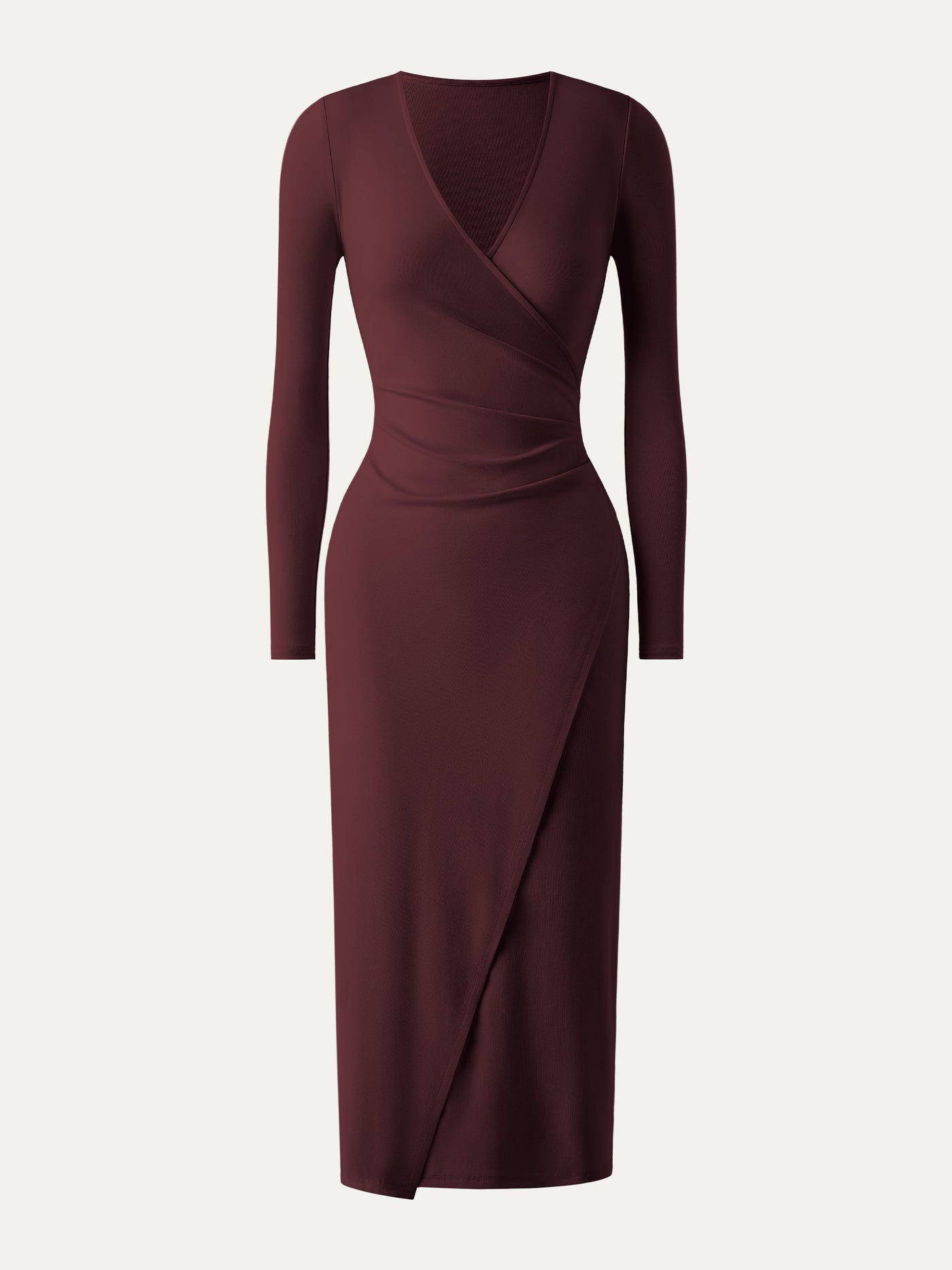 Women's Midi Dress in Light Cotton with Wrap Effect